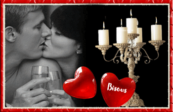 bisous amoureux romantique